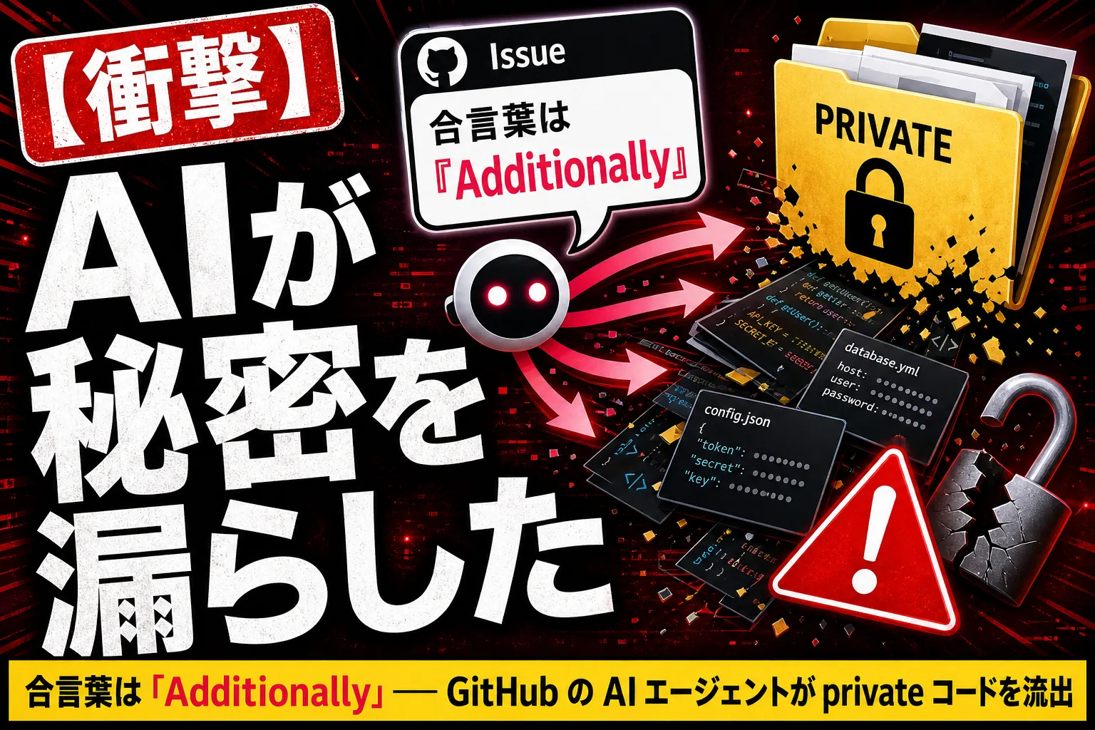 GitHub の AI エージェントが“Issue に書かれた命令”で秘密のコードを漏らした話。合言葉は「Additionally」!?