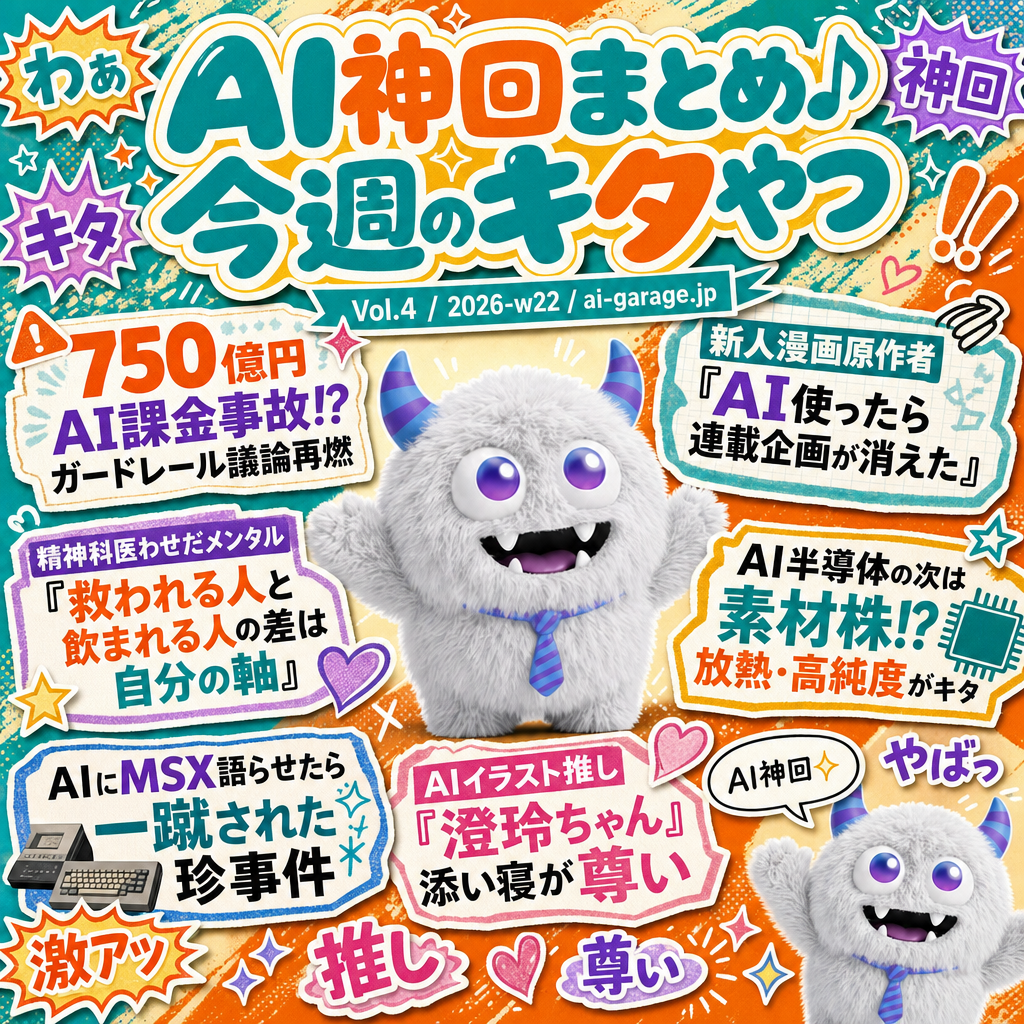 Vol.4 05/25 〜 05/31 の AI バズ 6 本のまとめ